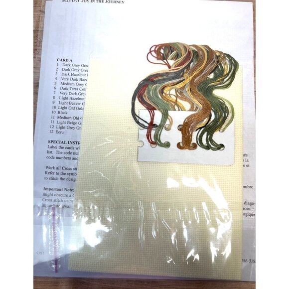 Joy In The Journey Counted Cross Stitch Kit 7.75" X 11.25" Janlynn Needlecraft 1 - Picture 4 of 4